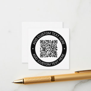 Replace with Your Own Uploaded QR code or Image Enclosure Card