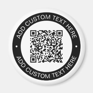 Replace with Your Own Uploaded QR code or Image Magnet