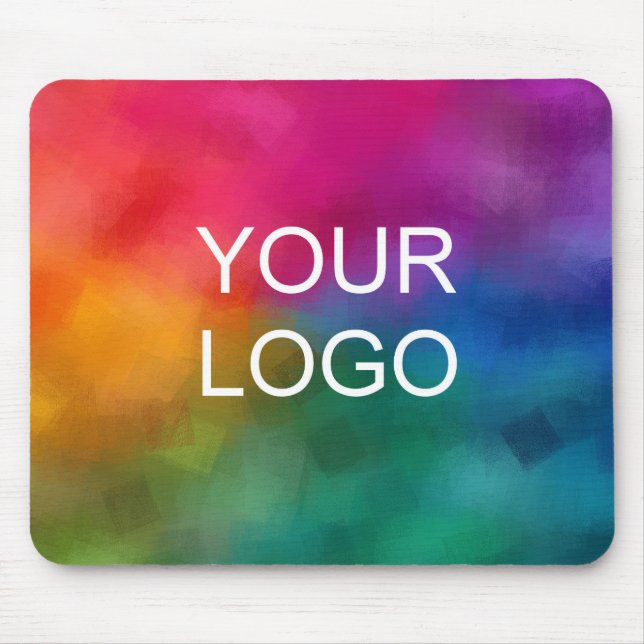 Replace Your Business Logo Image Emblem Template Mouse Mat (Front)