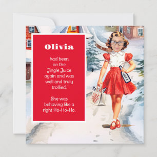 Replace Your Face Christmas  Holiday Card