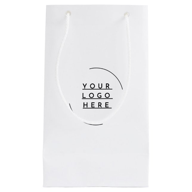 Replace your logo small gift bag (Front)