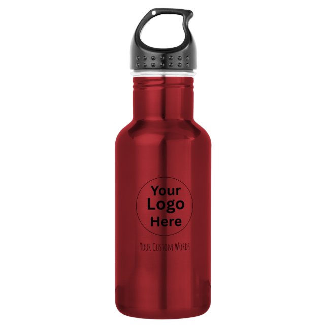 Replace Your Logo & Text  532 Ml Water Bottle (Front)