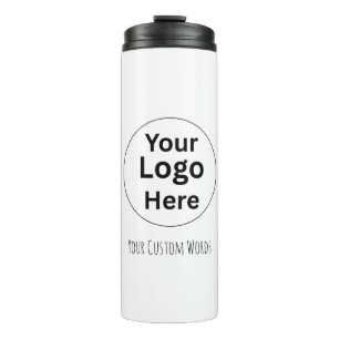 Replace Your Logo & Text Thermal Tumbler