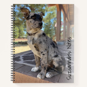Replaceable Adorable Cattle Dog Cover Photo Notebook