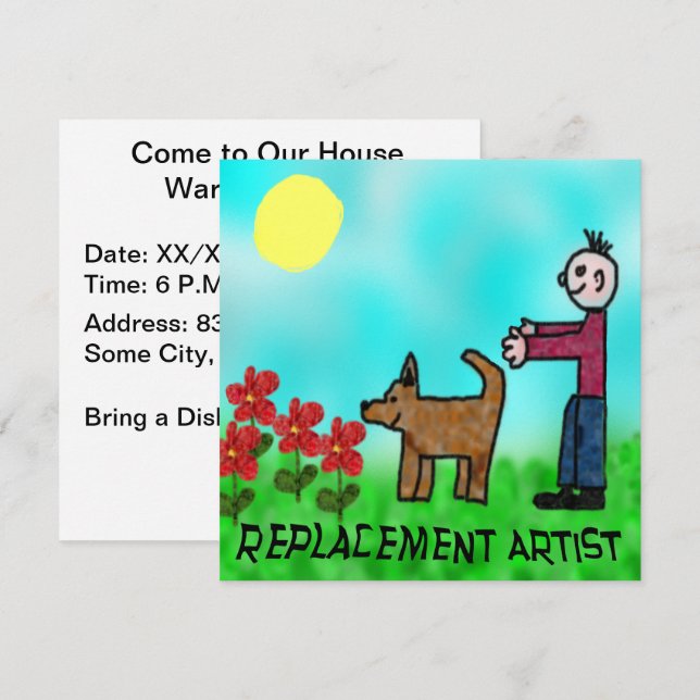 Replacement Artist Invitation (Front/Back)