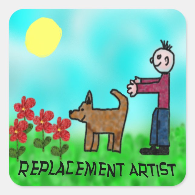 Replacement Artist Square Sticker (Front)