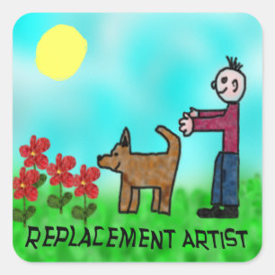 Replacement Artist Square Sticker