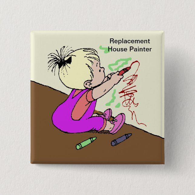 Replacement House Painter 15 Cm Square Badge (Front)