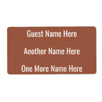 Replacement Name for Terracotta Sign Label Sticker