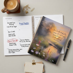 Replenish wildflowers christian art planner