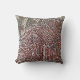 Replica city map of Amsterdam 1652 Cushion