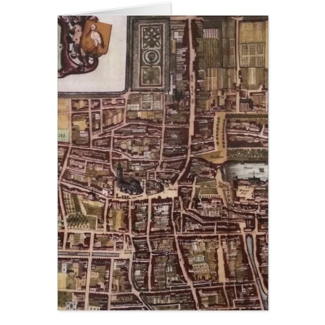 Replica city map of The Hague 1649 (Front)