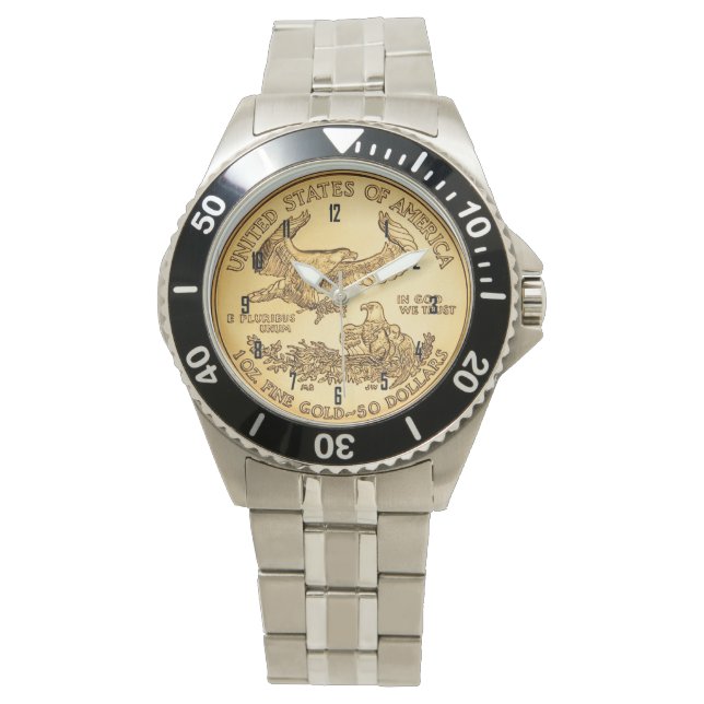 REPLICA GOLD COIN (REPLICA) WATCH (Front)