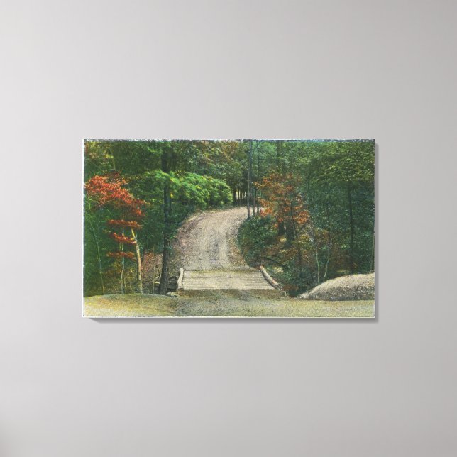 Replica of Gen Burgoyne's Last Bridge Canvas Print (Front)