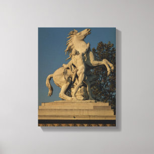 Replica of one of the two 'Marly Horses' originall Canvas Print