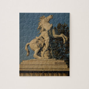 Replica of one of the two 'Marly Horses' originall Jigsaw Puzzle