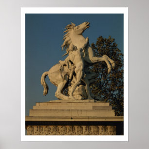 Replica of one of the two 'Marly Horses' originall Poster