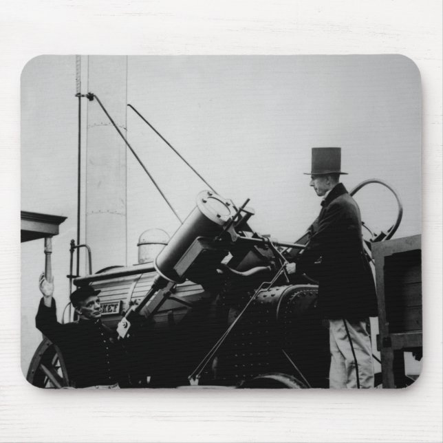 Replica of Stephenson's Rocket, 1929 Mouse Mat (Front)