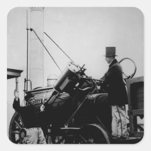 Replica of Stephenson's Rocket, 1929 Square Sticker