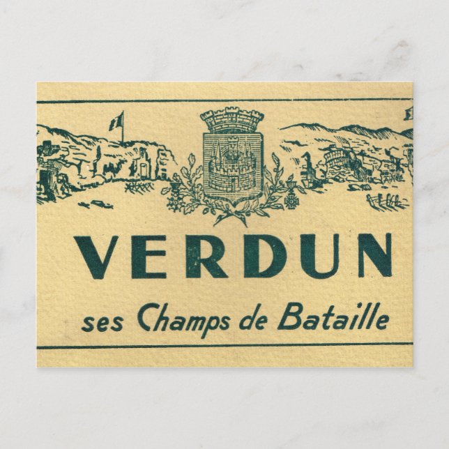 Replica Verdun,  Battlefields Postcard (Front)