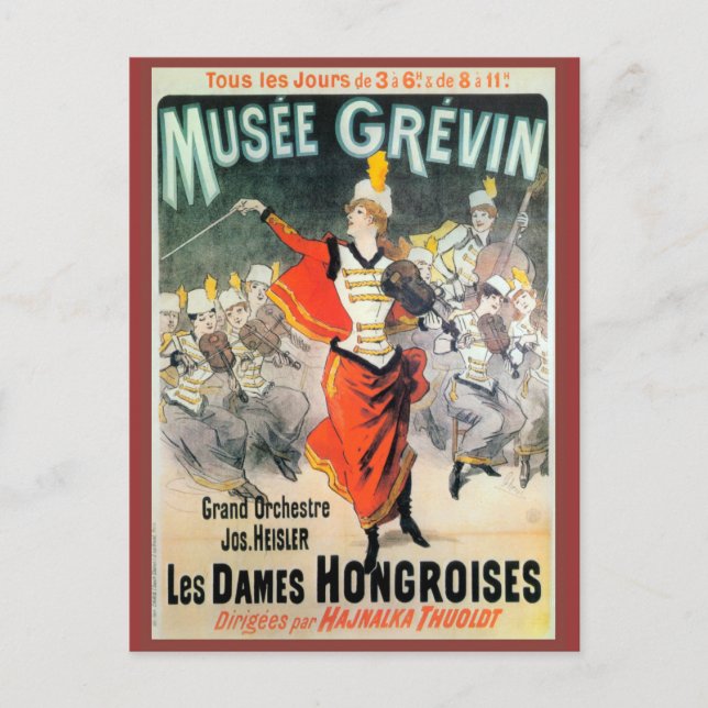 Replica Vintage advertising, Musee Grevin Postcard (Front)