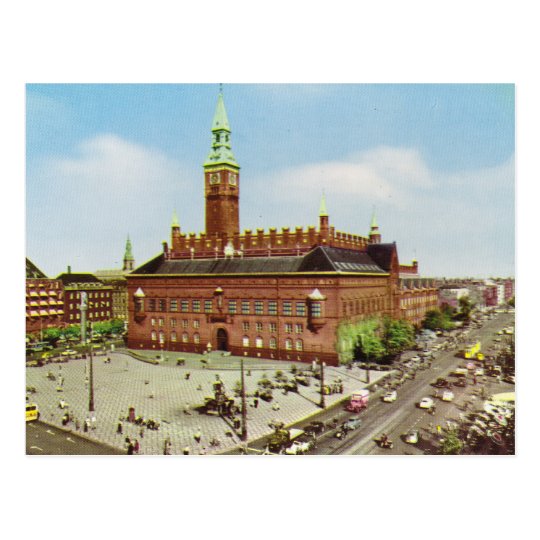 Replica Vintage Denmark, Copenhagen, City Hall Postcard