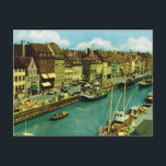 Replica Vintage  Denmark, Fishing boats Copenhagen Postcard<br><div class="desc">Replica Vintage  Denmark,  Fishing boats Copenhagen quayside</div>
