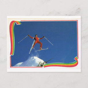Replica Vintage France Winter Sports, Ski Postcard