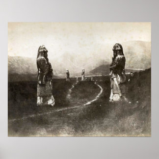 Replica Vintage image, Chinese stone warriors 1880 Poster
