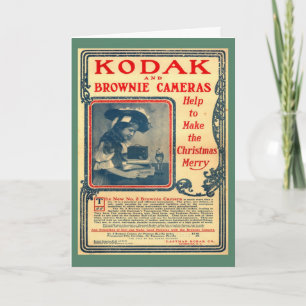Replica Vintage image, Kodak Brownie, early advert Card