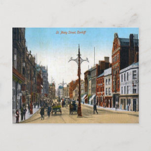 Replica Vintage Image, St Mary Street Postcard