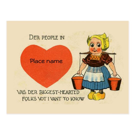 Replica Vintage postcard, Dutch humour 1 Postcard