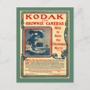 Replica Vintage postcard, Kodak Brownie Cameras Postcard