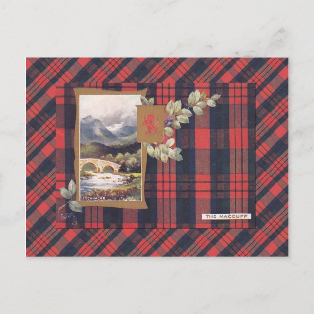 Replica Vintage, Scotland, Clan Macduff Postcard (Front)