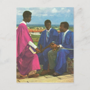 Replica  Vintage University students, Accra, Ghana Postcard