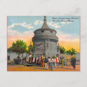 Replica Vintage Water Carriers, San Luis Potosi, Postcard