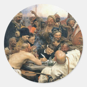 Reply of the Zaporozhian Cossacks Classic Round Sticker