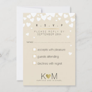 reply, respond rsvp elegant, romantic love wedding invitation