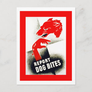 Report Dog Bites Postcard