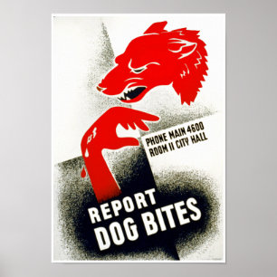 Report Dog Bites Poster