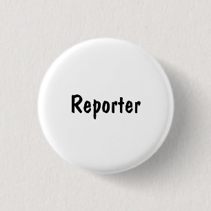 Reporter 3 Cm Round Badge