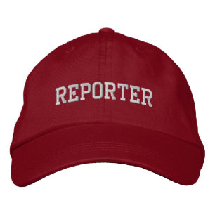 Reporter Embroidered Baseball Cap / Baseball Hat