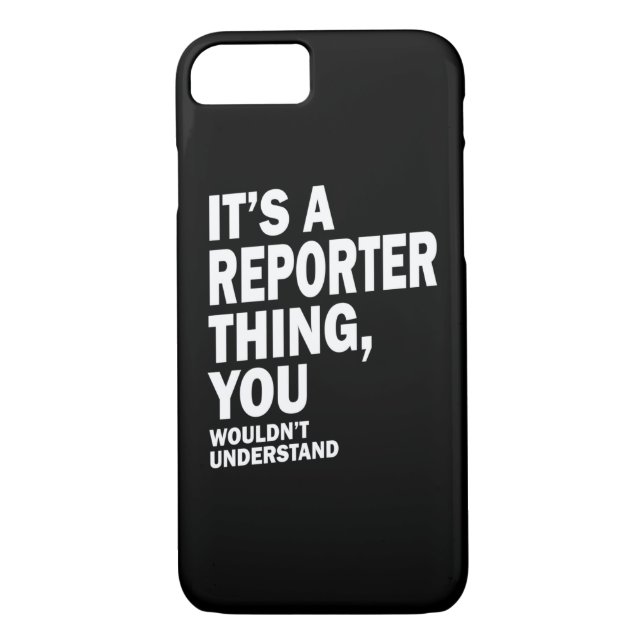 Reporter Job Title Tee Gift Mens Womens Case-Mate iPhone Case (Back)