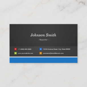 Reporter - Professional Customisable Business Card