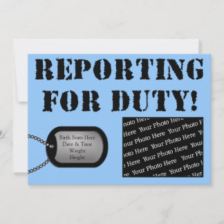 Reporting for Duty Birth Announcements