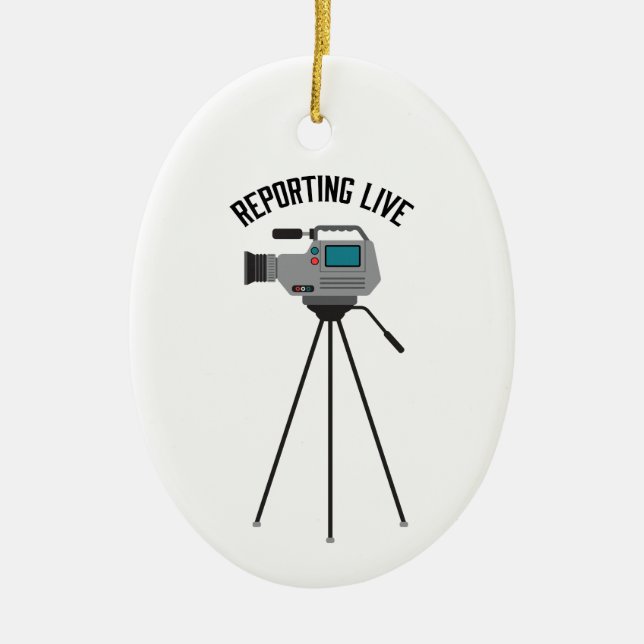 Reporting Live Ceramic Tree Decoration (Front)