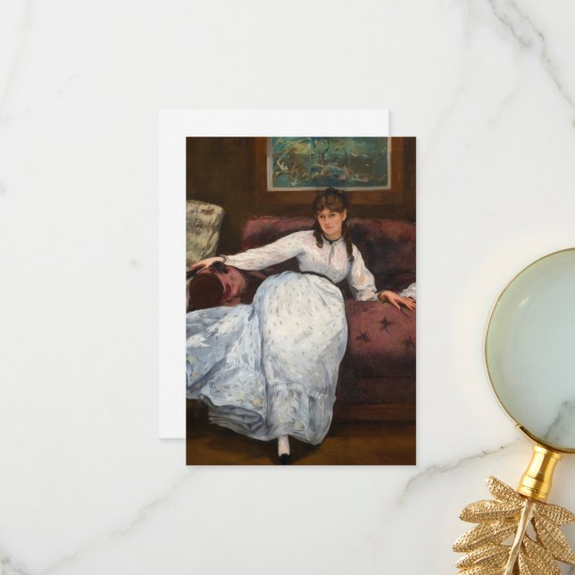 Repose by Edouard Manet Thank You Card (Front/Back In Situ)