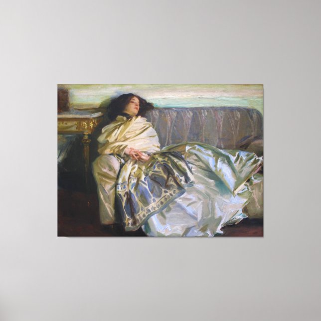 Repose by John Singer Sargent Canvas Print (Front)