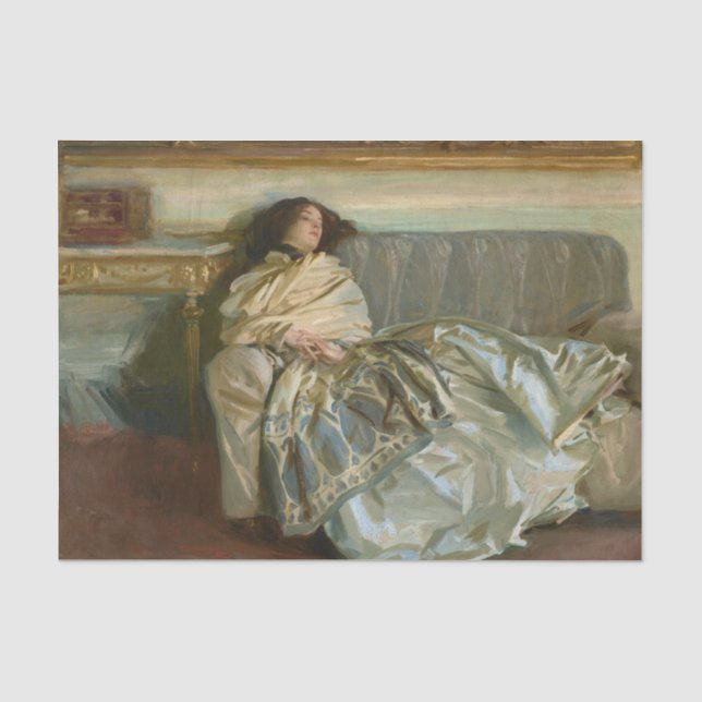 Repose by John Singer Sargent Tissue Paper (Front)