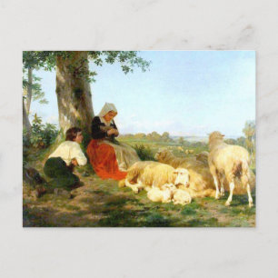 Repose by Rosa Bonheur Postcard
